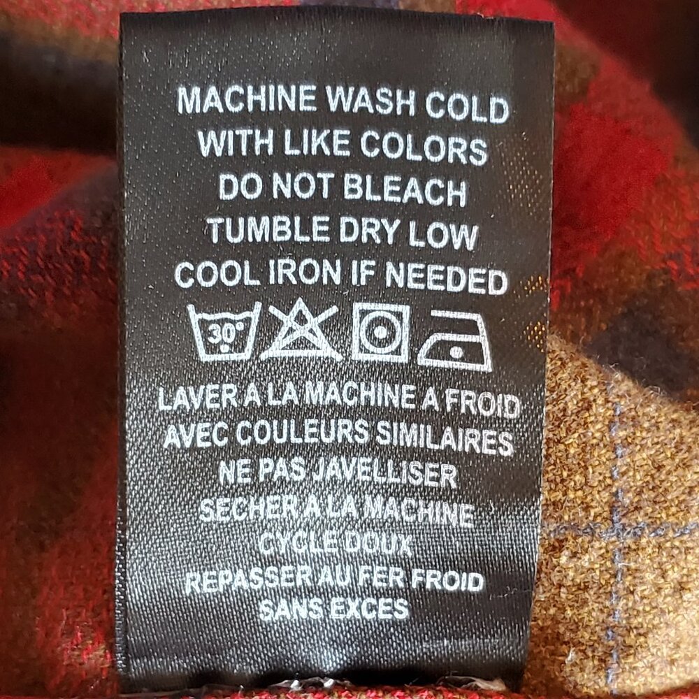 Dark Seas Division, Mens 100% Cotton, plaid, longsleeve, size Small - Picture 5 of 7